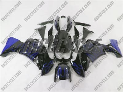 Kawasaki Ninja 650R Blue Flame Fairings