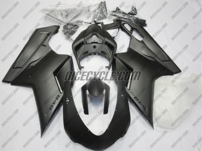 Ducati 1198 1098 848 Evo Matte Black/Black Fairings