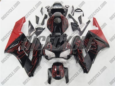 Honda CBR 1000RR Red Flames Fairings
