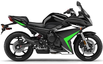 Yamaha FZ6R Black/Green Fairings