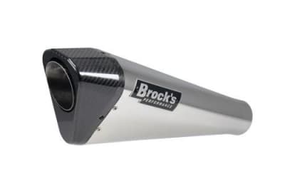 Brocks Kawasaki Penta-Carbon Full System 15" Muffler (Polished) Ninja H2 SX / SE / SE+ (18-21)
