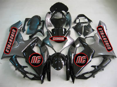 Suzuki GSX-R 1000 Black/Silver OEM Style Fairings