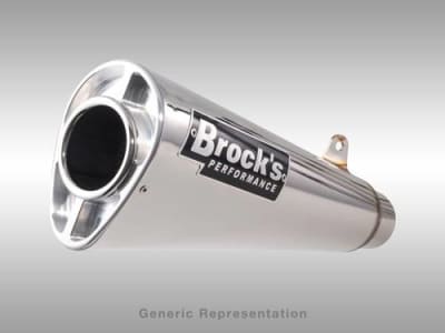 Brocks Alien Head 2 Full System 14" Muffler Suzuki Hayabusa (22-24) Polished