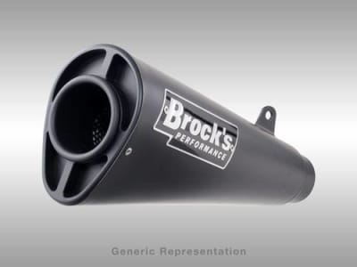 Brocks Alien Head 2 Full System 14" Muffler Suzuki Hayabusa (22-24) Black