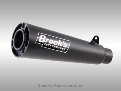 Brocks ShortMeg 2 Full System 14" Muffler Suzuki Hayabusa (22-24) Black