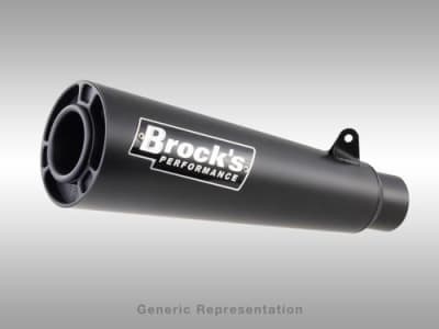 Brocks ShortMeg 2 Full System Black 14" Muffler Suzuki Hayabusa (99-24)