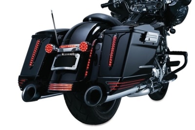 Harley Touring Black Slash Tip Exhaust