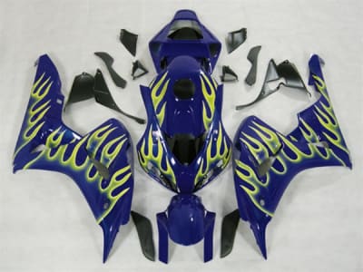 Honda CBR1000RR Blue/Yellow Flames Fairings