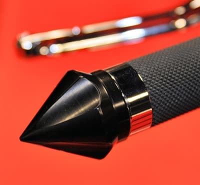 Suzuki GSXR 600 750 1000 Arrow Point Bar End Black Anodized