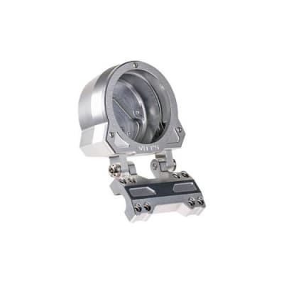 Brocks Harley-Davidson Dyna Adjustable Gauge Housing Silver (See Fitment)