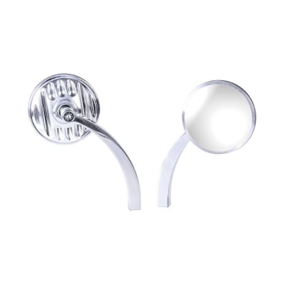 Brocks Harley-Davidson Grill Style Chrome Mirror & Bracket