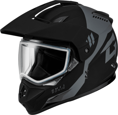 GMAX GM-11 RONIN HELMET MATTE BLACK/SILVER
