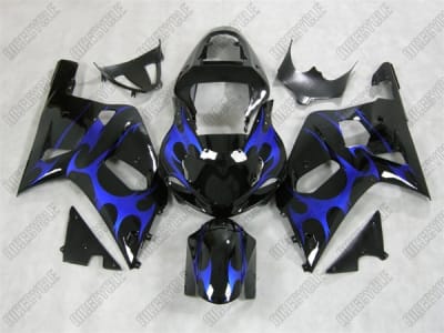 Tribal Blue Suzuki GSX-R 600 750 Fairings