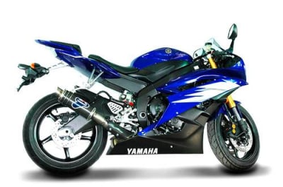 Brocks Yamaha Termignoni Round Stainless/Carbon GP Style Slip-On YZF-R6 (06-20) (Fits OEM Collector)