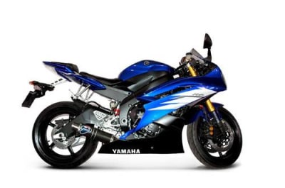 Brocks Yamaha Termignoni Round Stainless/Carbon GP Style Slip-On YZF-R6 (06-20) (Fits OEM and Y078 Collector)