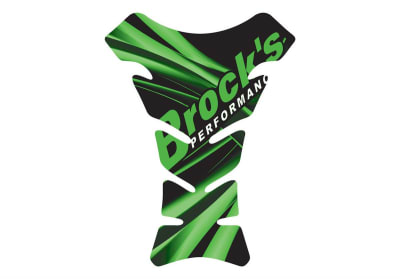 Brocks Universal Gel Tank Pad Green w/ Brock's Logo