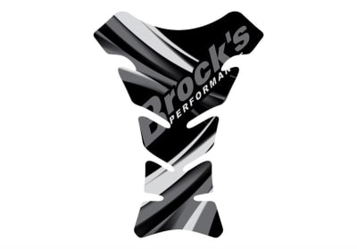 Brocks Universal Gel Tank Pad Black w/ Brock's Logo