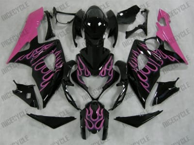 Pink Flame Suzuki GSX-R 1000 Fairings