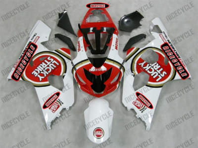 Lucky Strike Red Suzuki GSX-R Fairings