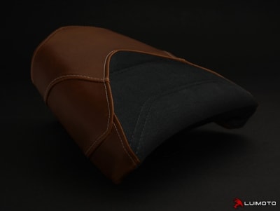 BMW R NineT Vintage Dark Brown/Black Suede Seat Cover
