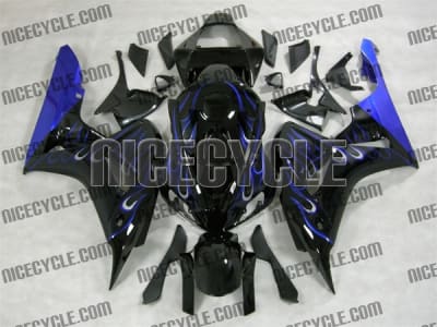 Honda 1000RR Ice Blue Flame Fairings