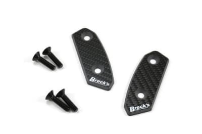 Brocks GSX-8R (2024) Mirror Block Off Plate Set Carbon Fiber