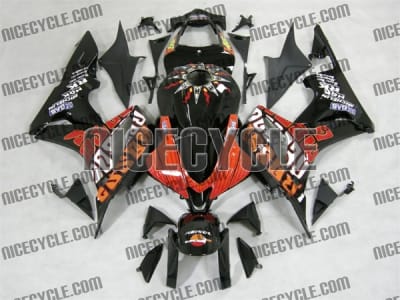 Honda CBR600RR Black Repsol Rossi Style Fairings
