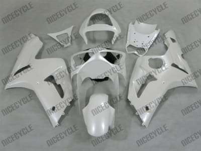 Kawasaki ZX6R Pearl White Fairings