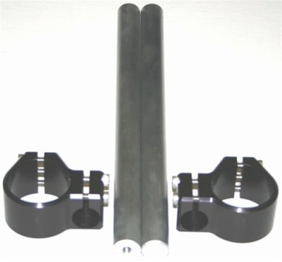 43mm Clip-On Handlebars - Anodized Black (product code #A2907B)