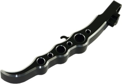 Anodized Black Exotic Long Kickstand fits Yamaha R1 (07-08) (product code: A4002AB)