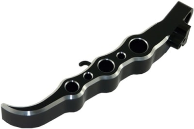 Anodized Black Exotic Short Kickstand fits Yamaha R1 (07-08) (product code: A4002SAB)