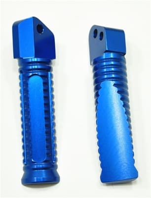 Rear Foot Peg Set for Suzuki GSXR 600 750 1000 Hayabusa, Anodized Blue (product code #A4009BU)