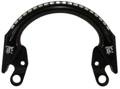 Custom Billet Anodized Black Hayabusa (08-Present) One Piece Grab Handle Engraved with Japanese Speed Symbol  (Product Code #A4013ABSPEED)