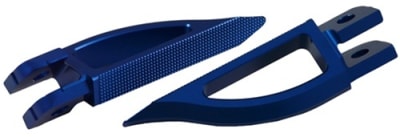 Blade Style Anodized Blue Front Footpeg Set for Suzuki Hayabusa 99-Present (product code: A4263BU)