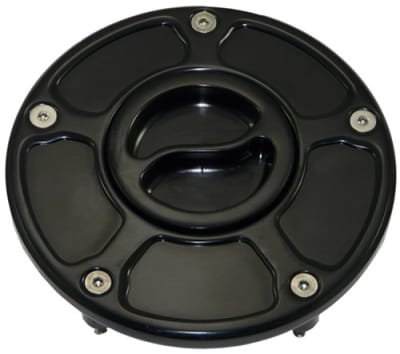 BLACK FLUSH/RACE STYLE-SCREW 4 BOLT GAS CAP (PRODUCT CODE:A4282AB)
