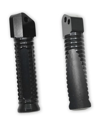 Rear Foot Peg Set for Suzuki GSXR 600 750 1000 Hayabusa, Anodized Black (product code #A4339B)