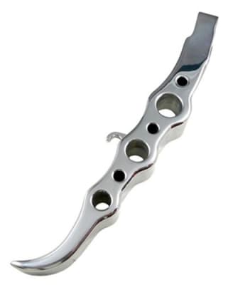Chrome Exotic Short Kickstand fits ZX14 (06-Present) (product code: CA4005S)