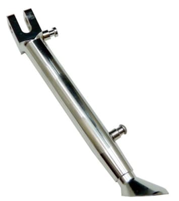 Triple Chrome Billet Aluminum Adjustable Kickstand for Kawasaki ZX6 (98-08), ZZR600 (05-08), ZX9R (98-03), ZX10R (04-07), & ZX10R (11-Present) Adjusts Stock to 5.5" (Product Code: CA5007)