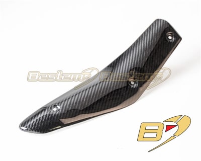 KTM Superduke 1290 GT 2019-2022 Carbon Fiber Exhaust Pipe Heat Shield Cover Fairing Twill