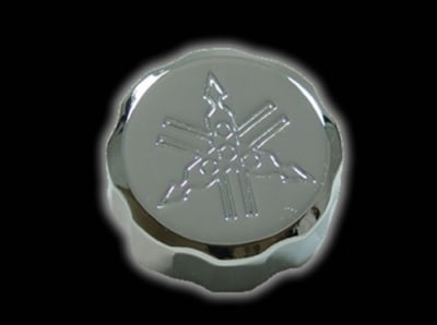 YAMAHA ENGRAVED FRONT BRAKE RESERVOIR CAP CHROME