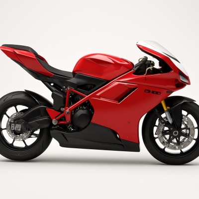 Ducati 848 1098 1198 motorcycle fairings full kit in red and black