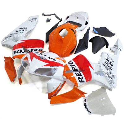 Motorcycle Fairings Kit - 2005-2006 Honda CBR600F5 Repsol White Custom Fairings | F5030411