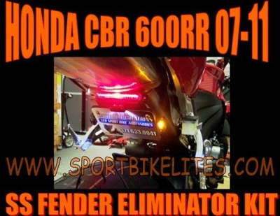 SBL HONDA CBR 600RR 07-12 SS LED FENDER ELIMINATOR KIT