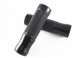 BILLET SBL GRIPS BLACK/BLACK RUBBER
