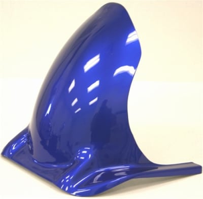 Telefonica Blue Painted Rear Tire Hugger For Suzuki GSXR 1000 2003-2004 (product code #HUGS102TBU)