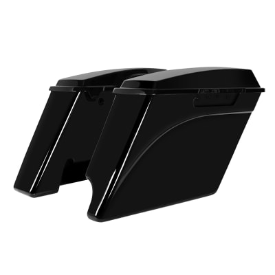 Harley 94-13 Denim Black Stretched Saddlebags