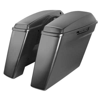 Harley Touring Dual Blocked 4 Inch Stretched Saddlebags