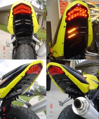 Suzuki GSX R 600 750 BLACK TAIL 2004-2005