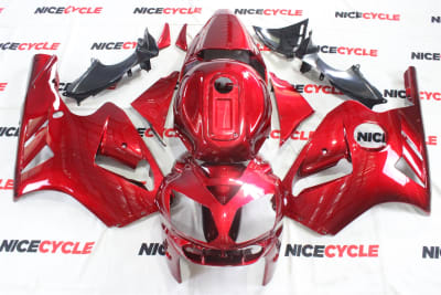 Motorcycle Fairings Kit - 2002-2005 Kawasaki ZX12R Fire Red Metallic Fairings | KAW27