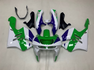 Motorcycle Fairings Kit - 1994-1997 Kawasaki ZX9R Green/Purple